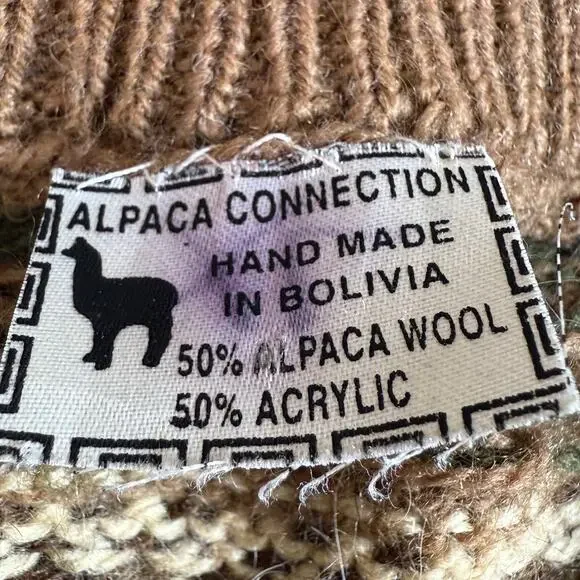 Alpaca Connection Sweater Size XL* 100% Alpaca Wool Pullover Quiet Luxury Cozy - Picture 8 of 16